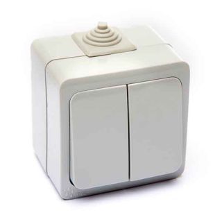 220 TM MERA IP54 ВИМИКАЧ ПОДВІЙНИЙ
