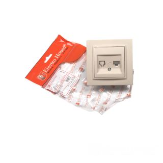 Розетка комп'ютерна 1x8P8C, Enzo  лате