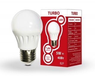 Світлодіодна лампа TURBO 534304 G45 5Вт Е27куля 400Лм 4200К