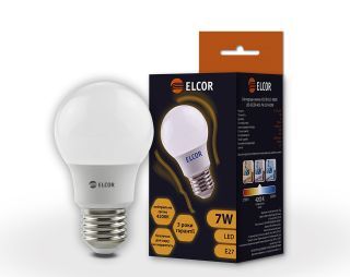 Світлодіодна LED лампа ELCOR 534305 Е27 А55 7Вт 760Лм 4200К