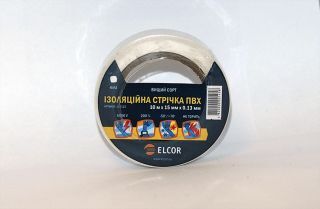 Ізоляційна стрічка ПВХ 10м х 15мм х 0,13мм  ELCOR біла