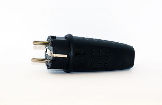 Вилка однофазна 16А 220-240V каучук IP44 Lumex