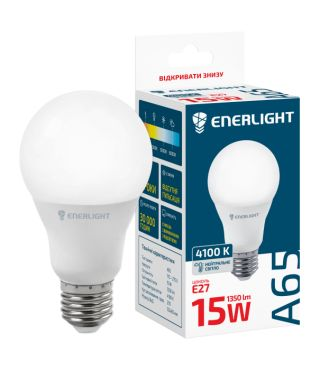 Лампа Світлодіодна ENERLIGHT A65 15ВТ 4100K E27