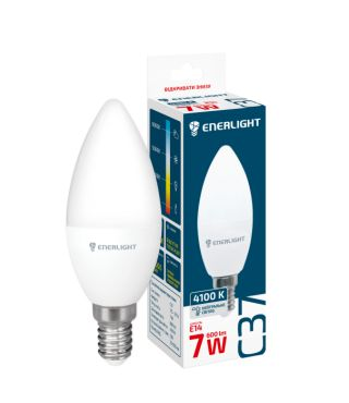 Лампа Світлодіодна ENERLIGHT С37 7ВТ 4100K E14