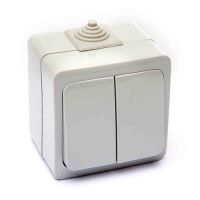 220 TM MERA IP54 ВИМИКАЧ ПОДВІЙНИЙ