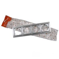 Рамка чотиримісна, Enzo  срібний камінь