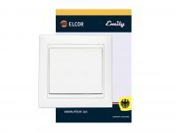 Вимикач 1-й Emily 9215 білий ЕLCOR