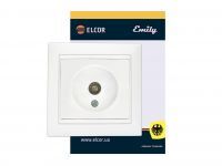 Розетка ТV Emily 9215 білий ELCOR