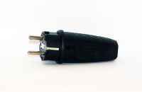 Вилка однофазна 16А 220-240V каучук IP44 Lumex